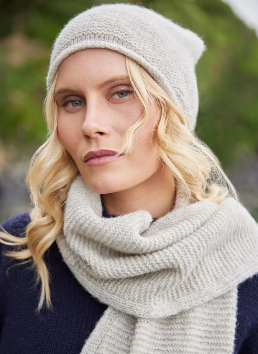 Fisherman Alpaca Slouchy Beanie